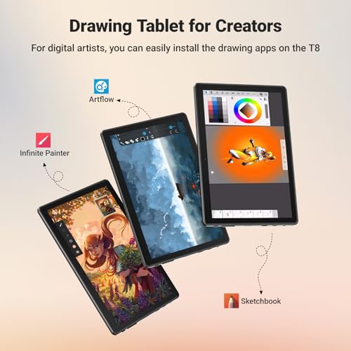 Frunsi T8 Drawing Tablet No Computer Needed – Side View