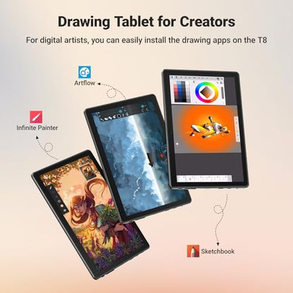 Frunsi T8 Drawing Tablet No Computer Needed – Side View