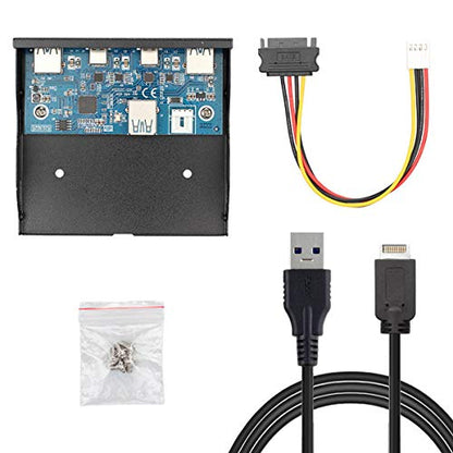 Front Panel: JSER USB 3.1 Front Panel Header 19pin to USB-C – Front View