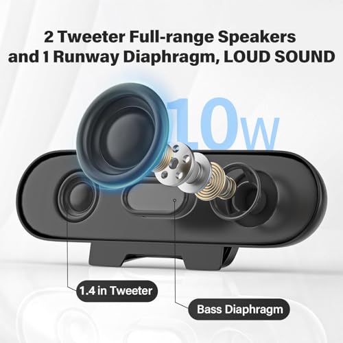 Desktop Speakers: LX-TNFU Computer Speakers for Desktop – Side View