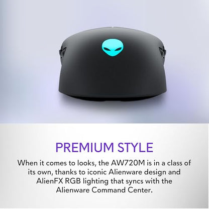 Alienware AW720M: Tri-Mode Wireless Gaming Mouse 26 – Back View