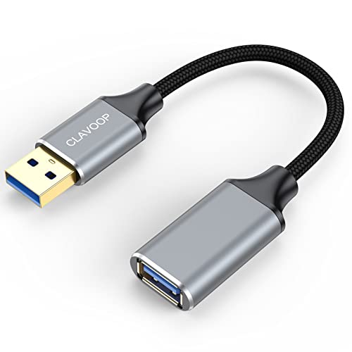 Cable Clavoop: CLAVOOP Short USB Extension Cable 6 Inch 10 – Side View