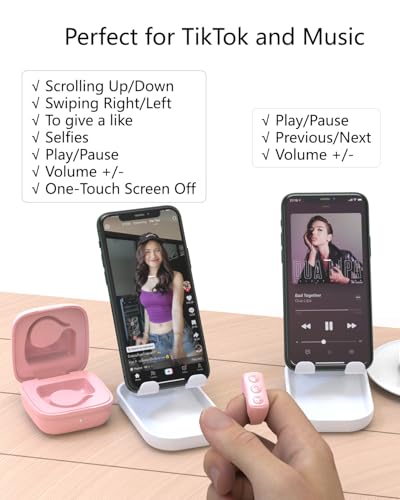 TikTok Remote Control: ZOZVO Bluetooth Page Turner for iPad – Side View