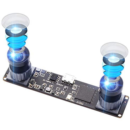 Synchronized Dual Lens Stereo USB Camera – Front View