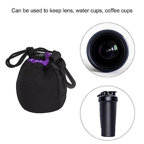 PATIKIL Camera Lens Bag: 2.8" IDx3.9 H Drawstring Lens – Back View
