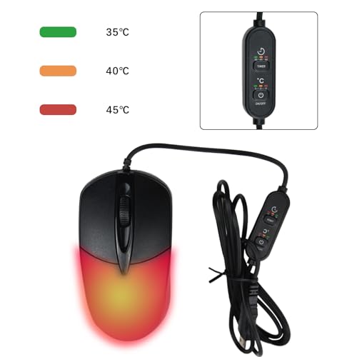 Heated Mouse: Flylin USB Heated Computer Mouse 1600DPI – In Use