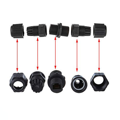 LAN Connector: ANMBEST 10PCS M20 RJ45 Waterproof IP67 – Close-up Detail