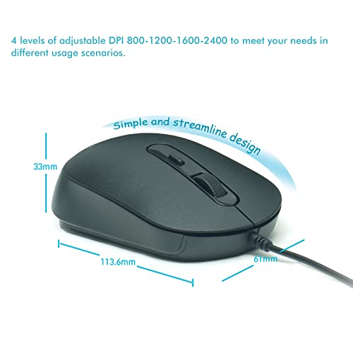 YUMQUA M104: Premium Bulk Wired Computer Mouse 10 Pack – Packaging