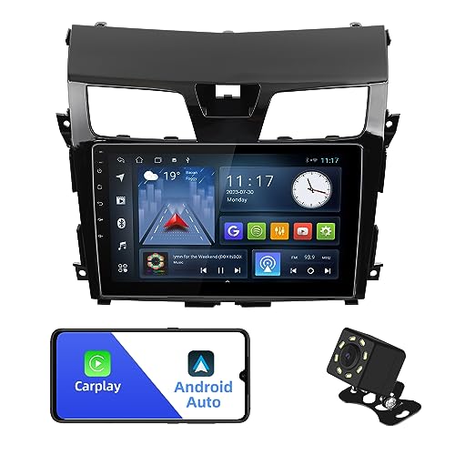 Aumume 10.1 inches Android 10 Double Din Car Stereo for – Front View