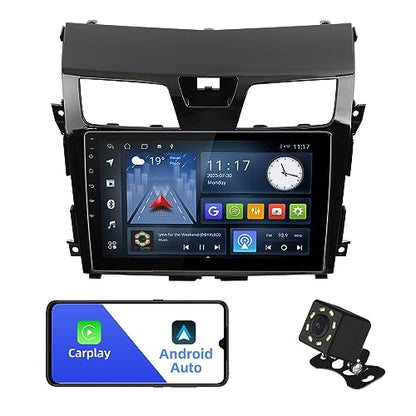 Aumume 10.1 inches Android 10 Double Din Car Stereo for – Front View