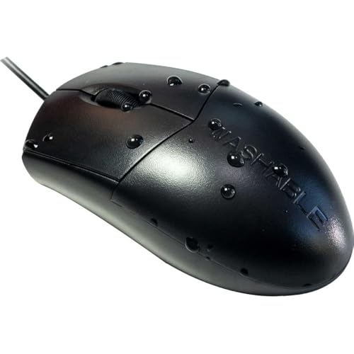 WetKeys Professional: OMWKABS04-BK Optical Waterproof Mouse – Front View