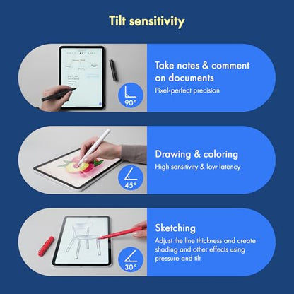 iPad Pen: LAMY Safari Note+ Steel Black Premium Stylus – Back View