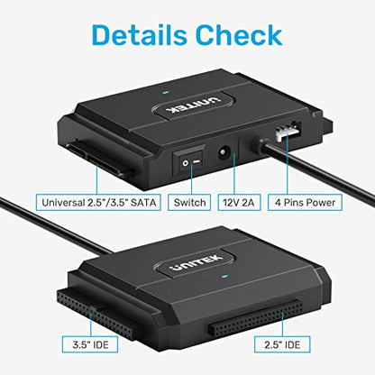 IDE SATA to USB C 3.0 Adapter – Close-up Detail