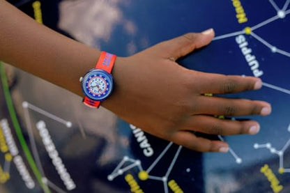 Flik Flak Boy Kids Watch: Biosourced Quartz Waterproof – In Use