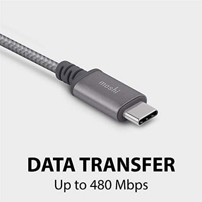 Moshi Integra: Moshi Integra USB-C to USB-A Charge Cable – Side View