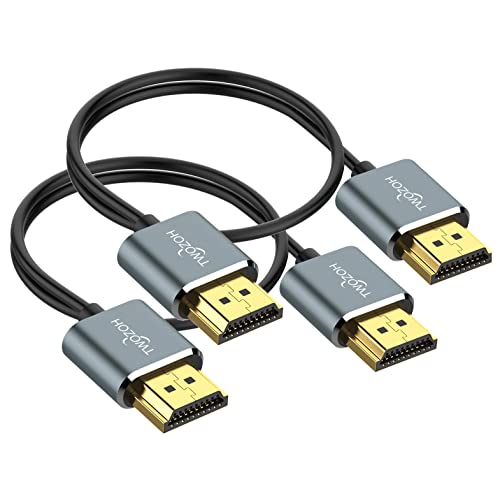 Twozoh Flexible: Ultra-Thin HDMI Cable 30FT 2 Pack – Front View
