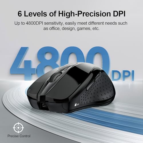 Wireless Mouse: TECKNET BT5.0/3.0 2.4G Rechargeable 4800 – Packaging