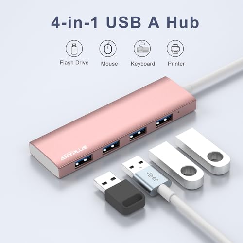 USB Hub: ANYPLUS Ultra-Slim USB 3.0 Hub Aluminum Alloy – Close-up Detail