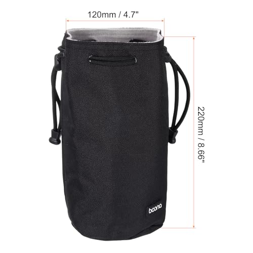 PATIKIL Soft Drawstring Lens Case – Side View