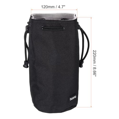 PATIKIL Soft Drawstring Lens Case – Side View