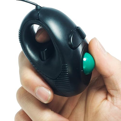 Mouse Yumqua: YUMQUA Finger Mouse Handheld Trackball Mini – Front View