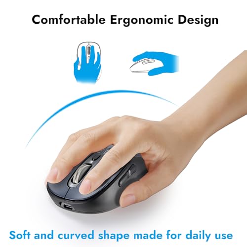 Bluetooth Mouse: Wireless Ergonomic Computer Mouse – Additional Angle