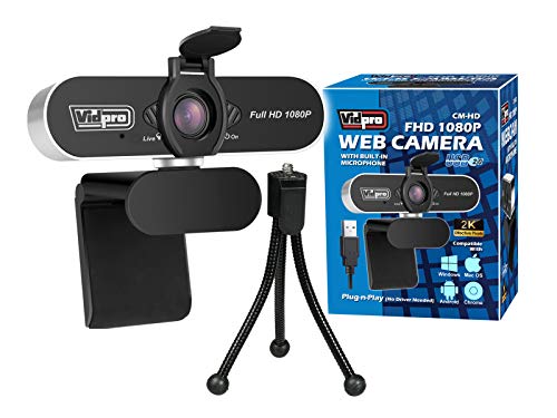 Webcam Vidpro: Vidpro CM-HD 1080P Full HD Webcam with – Front View