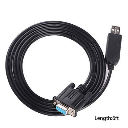 RS232 9Pin: USB to RS-232 9Pin DB9 Female 9 Pin 2-RXD – Side View