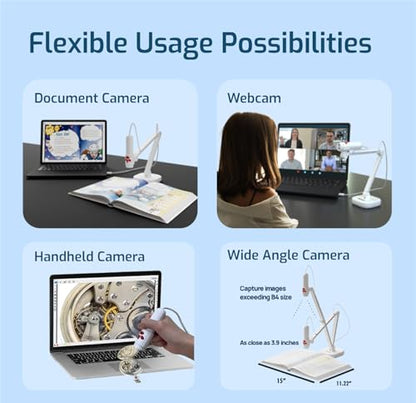 INSWAN INS-3 Handheld Webcam: High-Definition USB Document – Close-up Detail