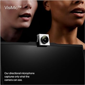 Opal Tadpole - 4K Webcam with a Clip, Built for Laptops. 4K Sensor, VisiMic Directional Microphones, Works on Mac, PC and Tablets - White