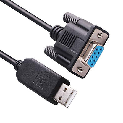 RS232 9Pin: USB to RS-232 9Pin DB9 Female 9 Pin 2-RXD – Front View