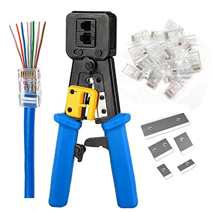 RJ45 Crimping Tool: Ethernet Crimper for Cat6 – Front View