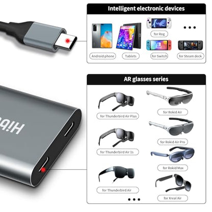 Charging Air: AR Smart Glasses USB-C Charging Adapter – Side View