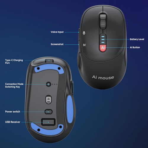 Voice ADreamer: ADREAMER AI GPT Mouse Advanced Voice Input – Back View