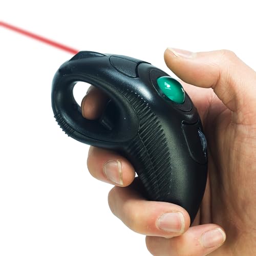 Trackball Mouse: YUMQUA Y-10L Finger Handheld Trackball – Front View