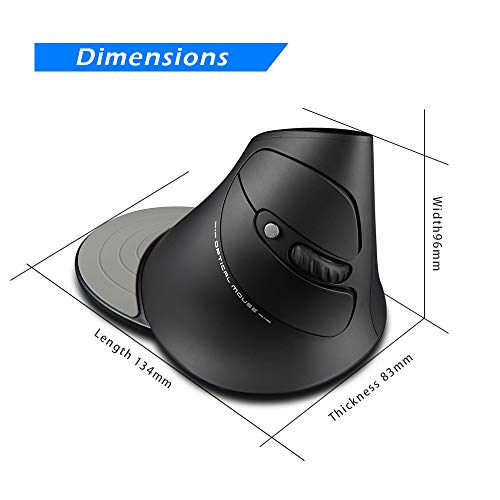 Mouse Zelotes: Zelotes Vertical Wireless Mouse 2400DPI – Packaging