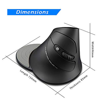 Mouse Zelotes: Zelotes Vertical Wireless Mouse 2400DPI – Packaging