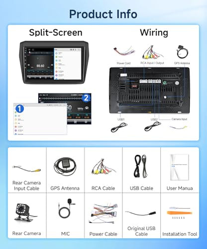 2G+64G Android Car Stereo Radio for Suzuki Swift 2017 2018 – Feature Highlight