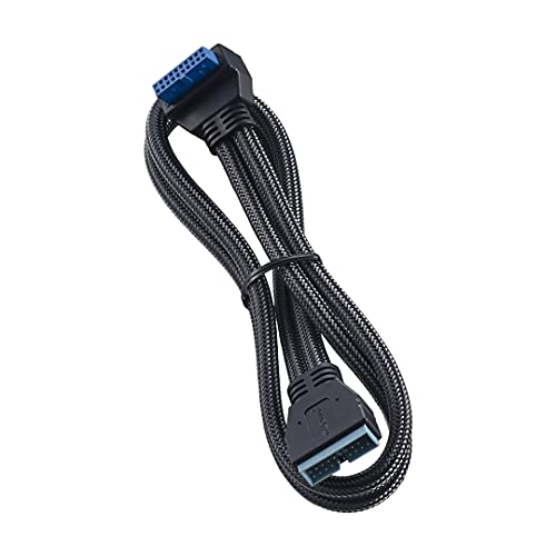 CableMod ModMesh: Premium Sleeved Right Angle Internal USB – Front View