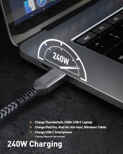 Thunderbolt Maxonar: Maxonar 6.6ft Thunderbolt 4 Cable – In Use