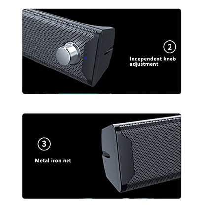 Speaker Subwoofer: Soundbar Speaker 1 Pair of Mini Strip – In Use