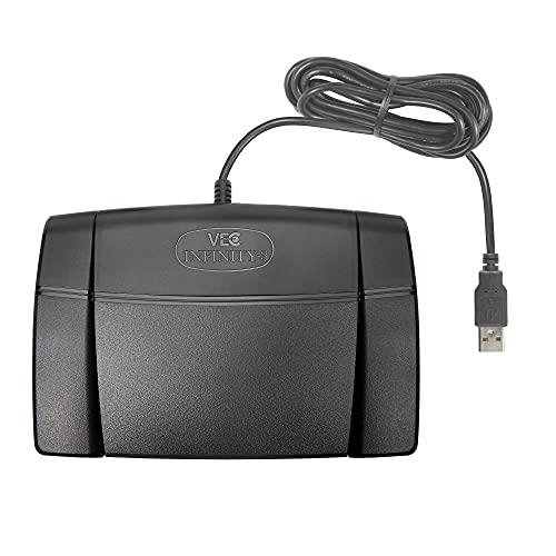 ECS 3.5 mm Stereo and Mono Audio Transcription Headset with – Side View