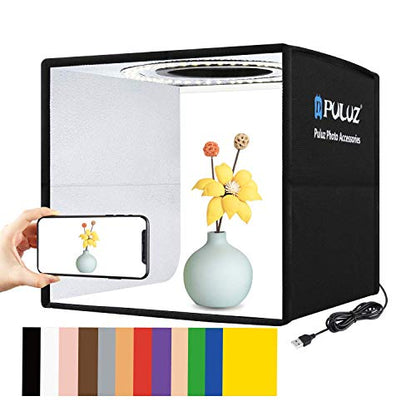 Foldable Photo Box Portable Studio Kit 12 Background Colors – Front View