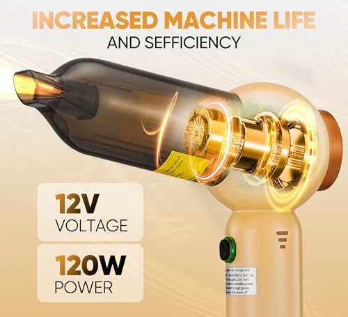 Car Auxtur: AUXTUR Handheld Vacuum Cleaner Cordless 18000PA – In Use