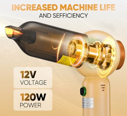Car Auxtur: AUXTUR Handheld Vacuum Cleaner Cordless 18000PA – In Use