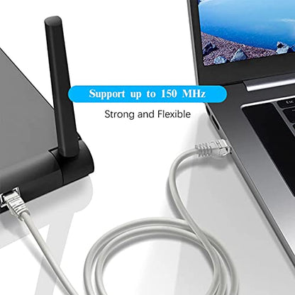 Cable POE: OOSSXX 100 Feet Ethernet Cable RJ45 – In Use