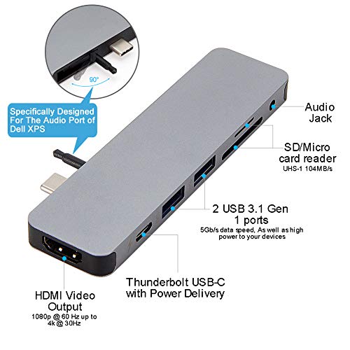 USBC HyperDrive: Sanho Solo 7-in-1 Type-C Dongle – Close-up Detail