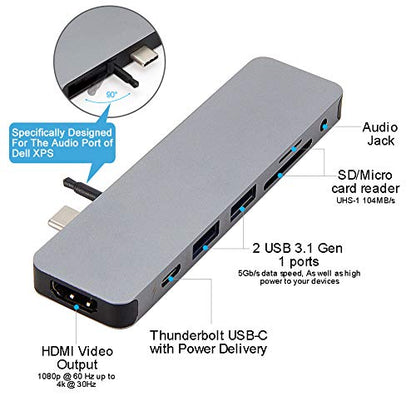 USBC HyperDrive: Sanho Solo 7-in-1 Type-C Dongle – Close-up Detail