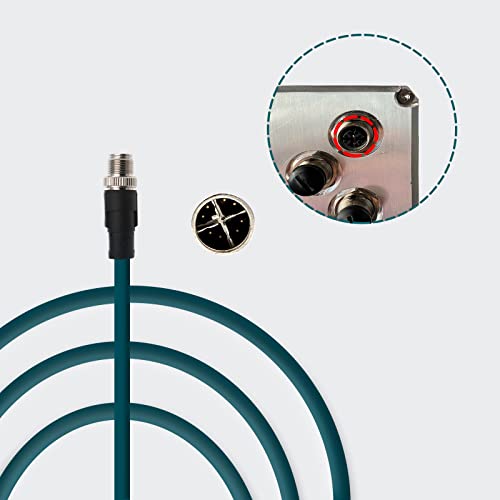 AConnect M12: 8 Position X-Code to RJ45 Ethernet Network – Close-up Detail