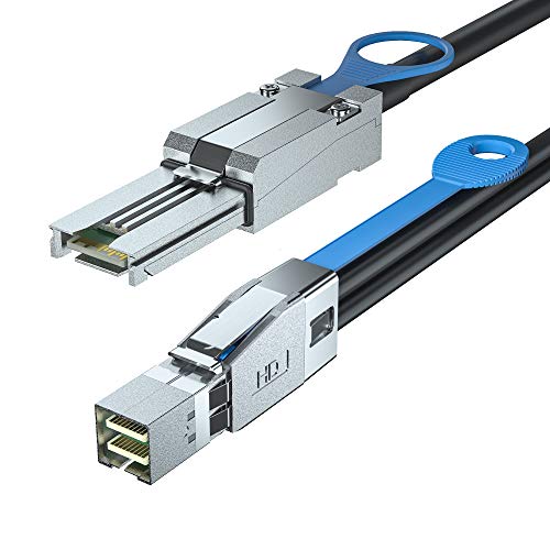 SFF Cable: H!Fiber.com SFF-8644 to SFF-8088 6Gbps External – Side View